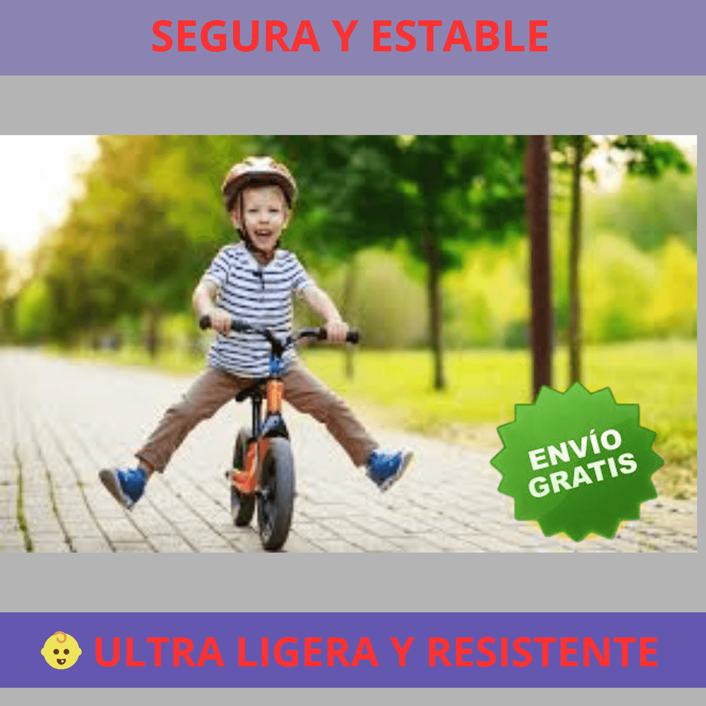 Bicicleta  Blanca De Aprendizaje Para Niño o Niña