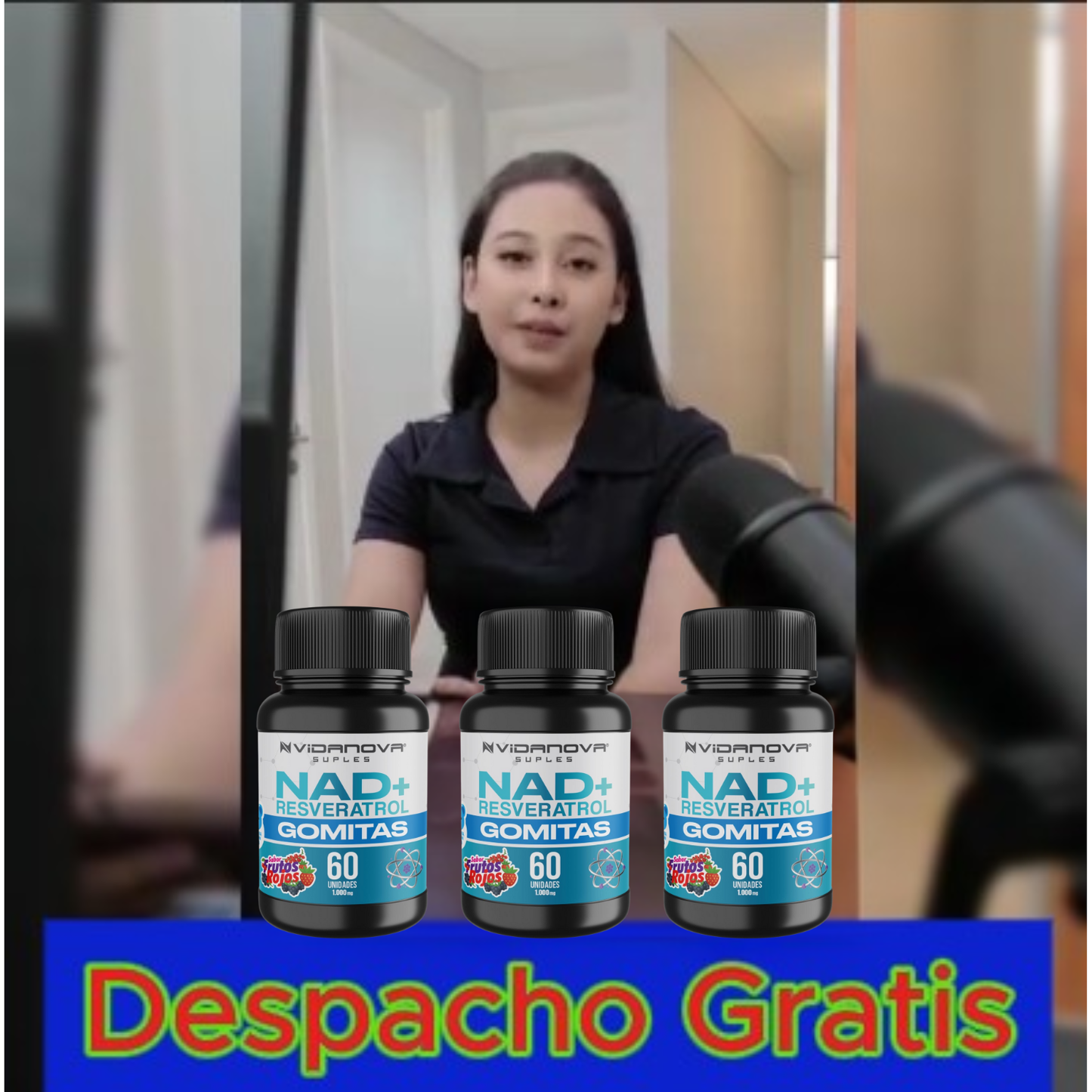 NAD+RESVERATROL 1000mg 60 GOMITAS