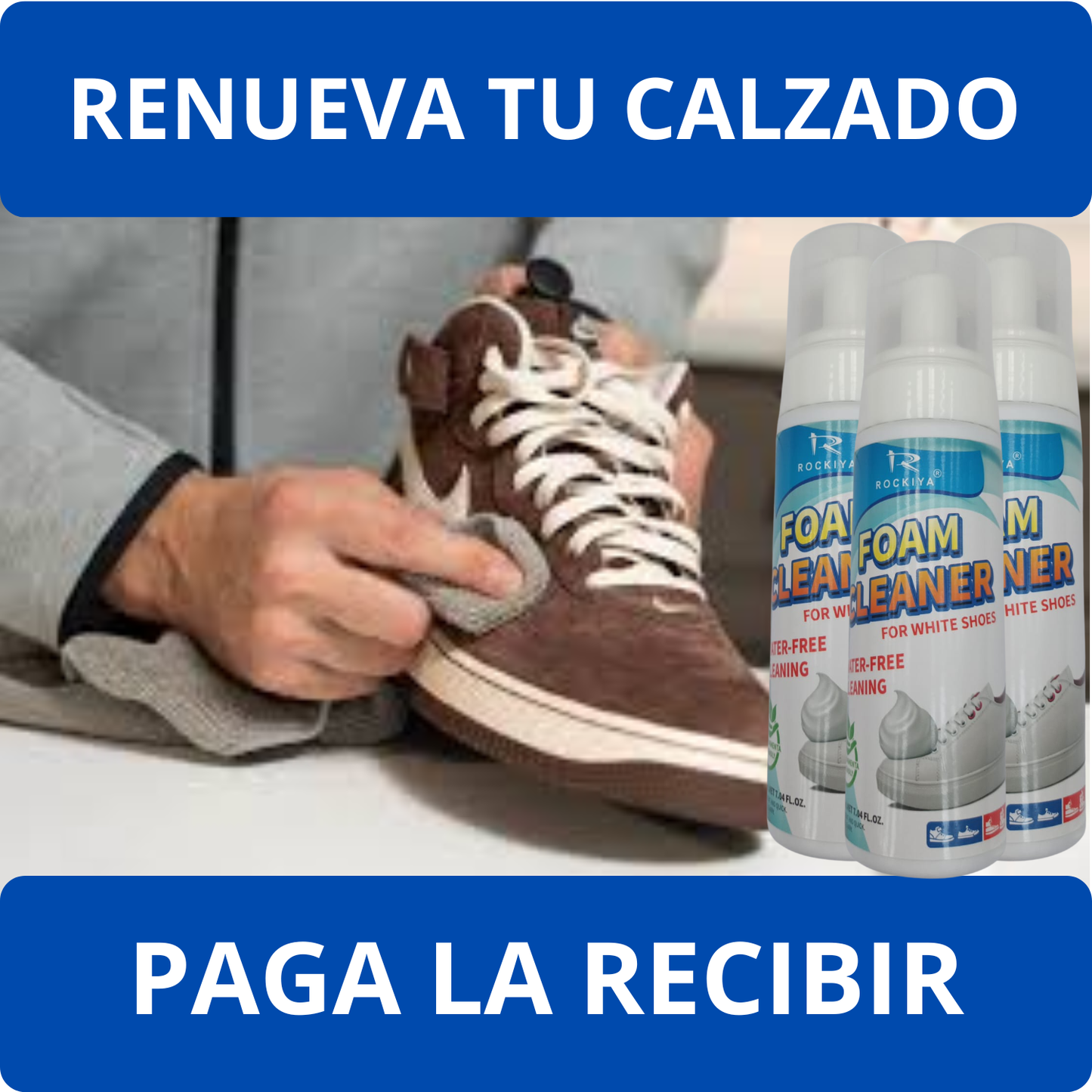 Limpiador de zapatillas en espuma