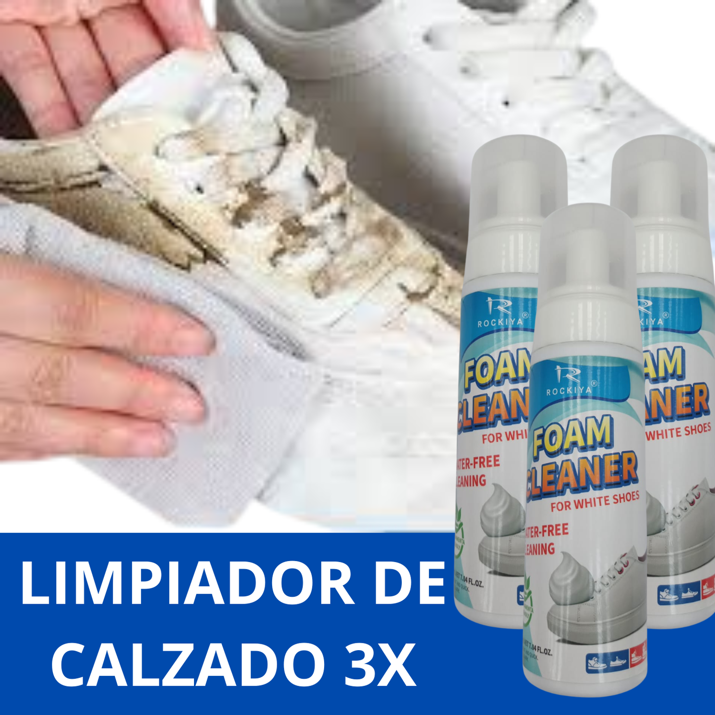 Limpiador de zapatillas en espuma