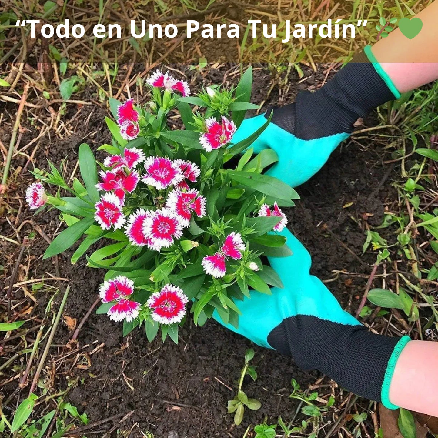 2 Pares De Guantes de Jardín con Garras