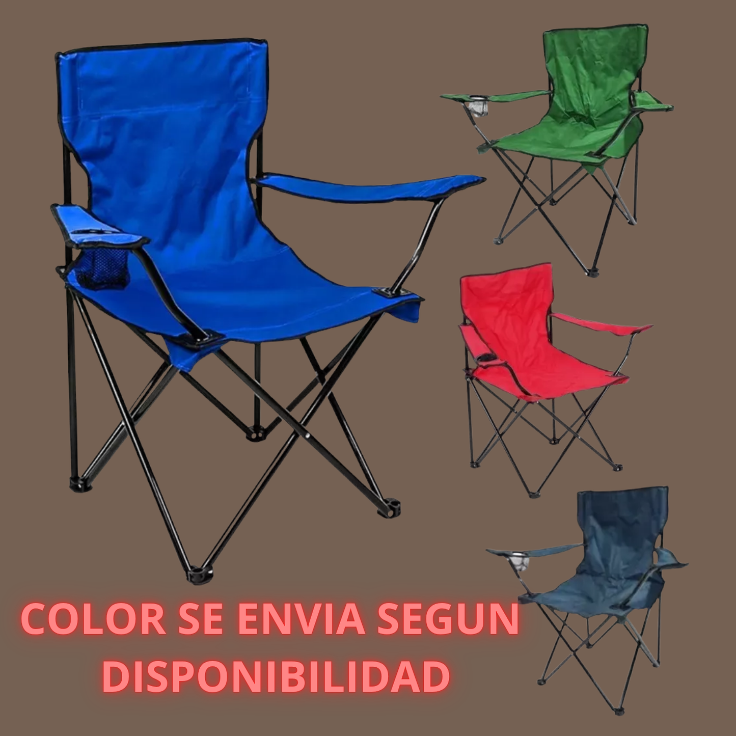 KIT 2 Sillas Plegable De Playa Camping Pesca