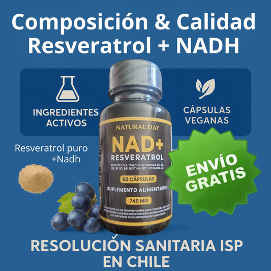 NAD + RESVERATROL 60 Capsulas