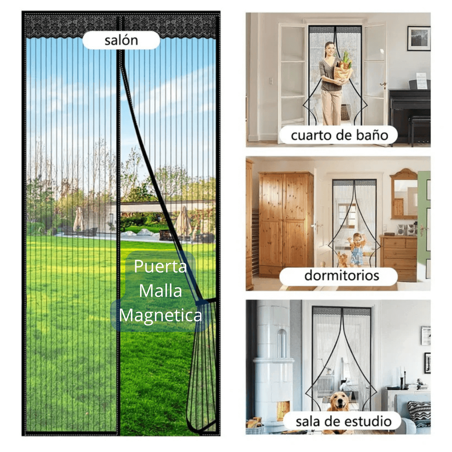 Malla Puerta Magnética ¡Pack 2 unidades!