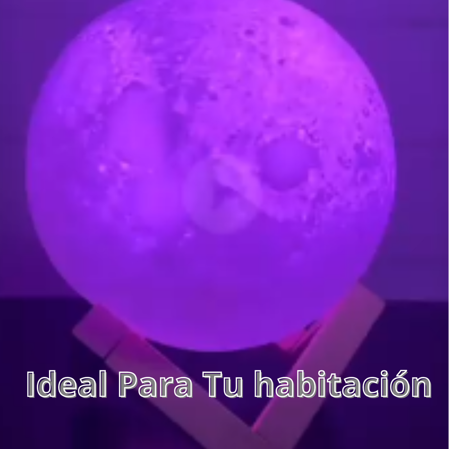 LAMPARA LUNA TACTIL 3D