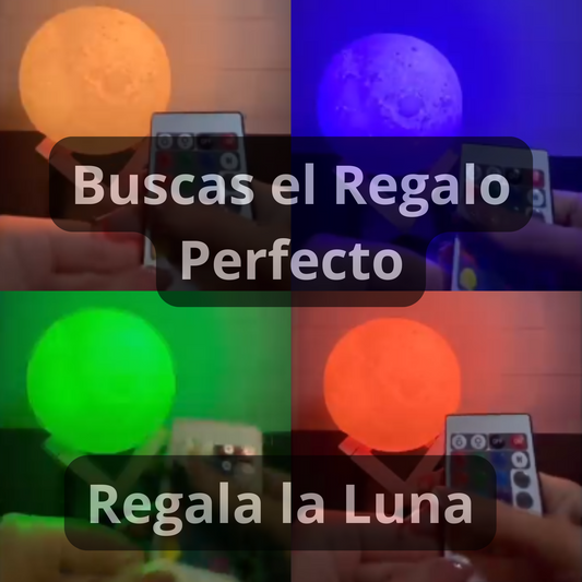 LAMPARA LUNA TACTIL 3D